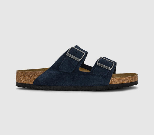 Mens Birkenstock Arizona Two Strap Sandals New Navy Uk Size 9.5