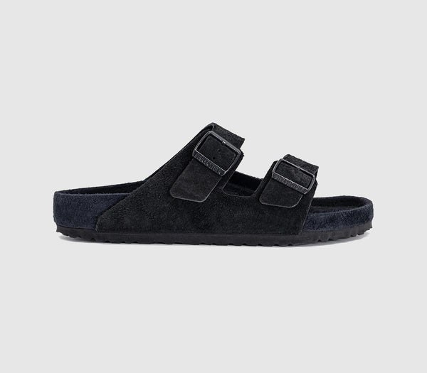 Mens BIRKENSTOCK Arizona Two Strap Sandals Black Exq All Over