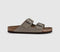 Mens BIRKENSTOCK Arizona Two Strap Men's Sandals Faded Khaki Dark Brown Bf
