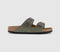 Mens Birkenstock Arizona Two Strap Thyme Suede Oiled Leather