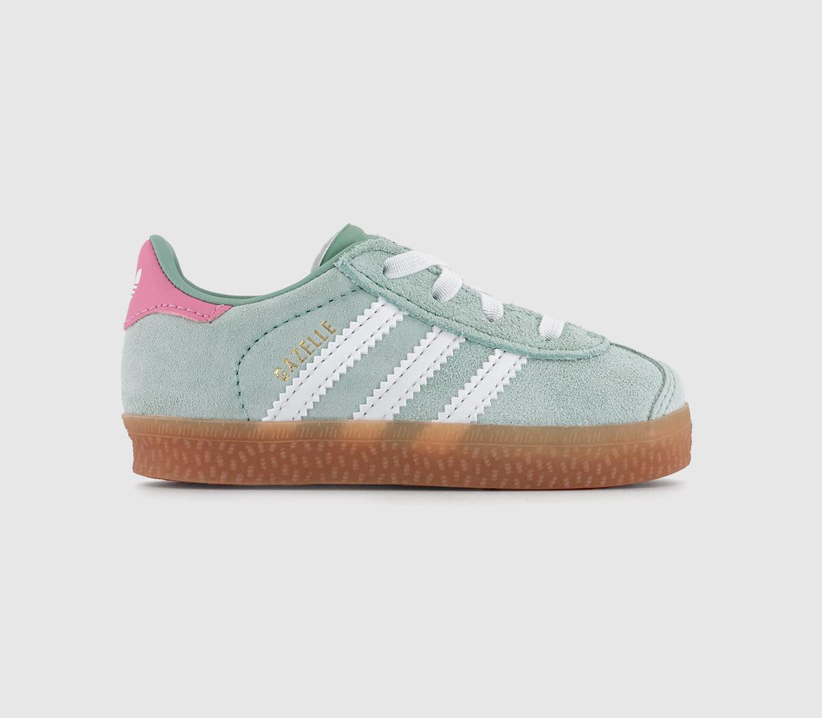 Kids adidas Gazelle 2 Infant Hazy Green White Bliss Pink