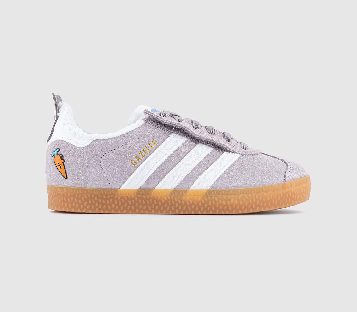 Kids adidas Gazelle 2 Zootopia Kids Trainers Neutral White Gum - OFFCUTS SHOES by OFFICE