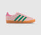 Kids Adidas Gazelle 2 Kids Trainers Clear Pink Court Green Bliss Pink Uk Size 2