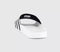 Mens adidas Adilette Sliders White Black