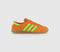 adidas Hamburg Trainers Orange Solar Green Gum