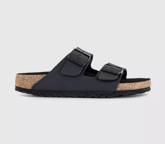 Womens Birkenstock Arizona Two Strap Triple Black - OFFCUTS SHOES by OFFICE