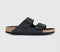 Womens Birkenstock Arizona Two Strap Triple Black - OFFCUTS SHOES by OFFICE