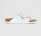 Womens Birkenstock Arizona Two Strap Shiny Lizard White