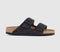 Womens Birkenstock Arizona Two Strap Velvet Gray