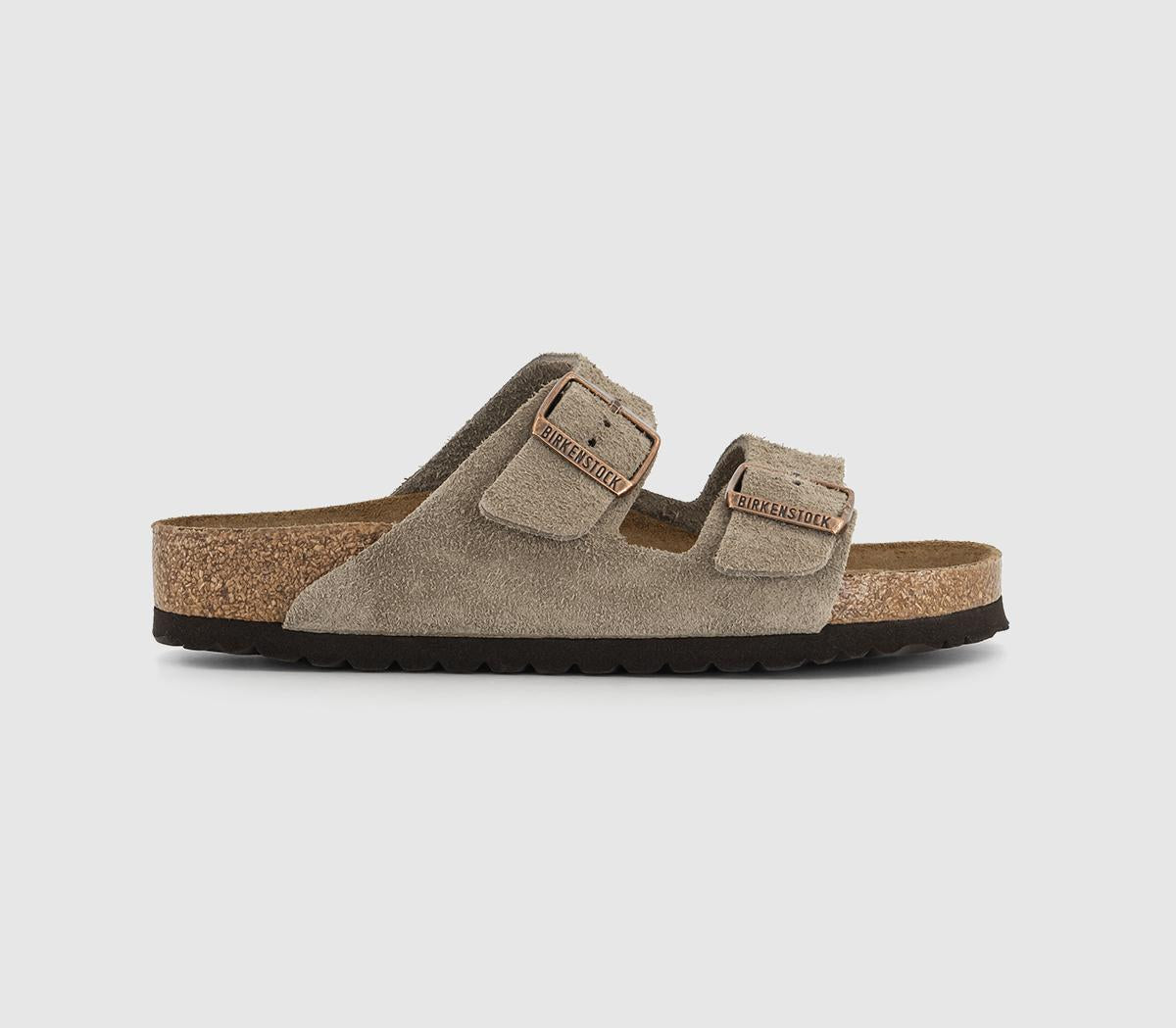 Womens Birkenstock Arizona Two Strap Taupe SFB