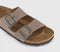 Womens BIRKENSTOCK Arizona Two Strap Sandals Grey Taupe Birko
