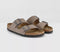 Womens BIRKENSTOCK Arizona Two Strap Sandals Grey Taupe Birko