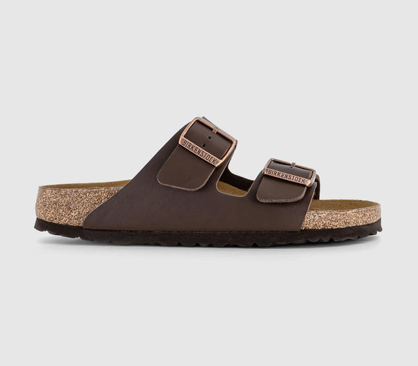 Odd Sizes - Birkenstock Arizona Two Strap Dark Brown - UK Sizes Right 5.5/Left 5