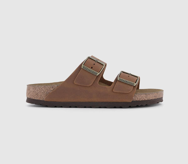 Womens Birkenstock Arizona Two Strap Cognac