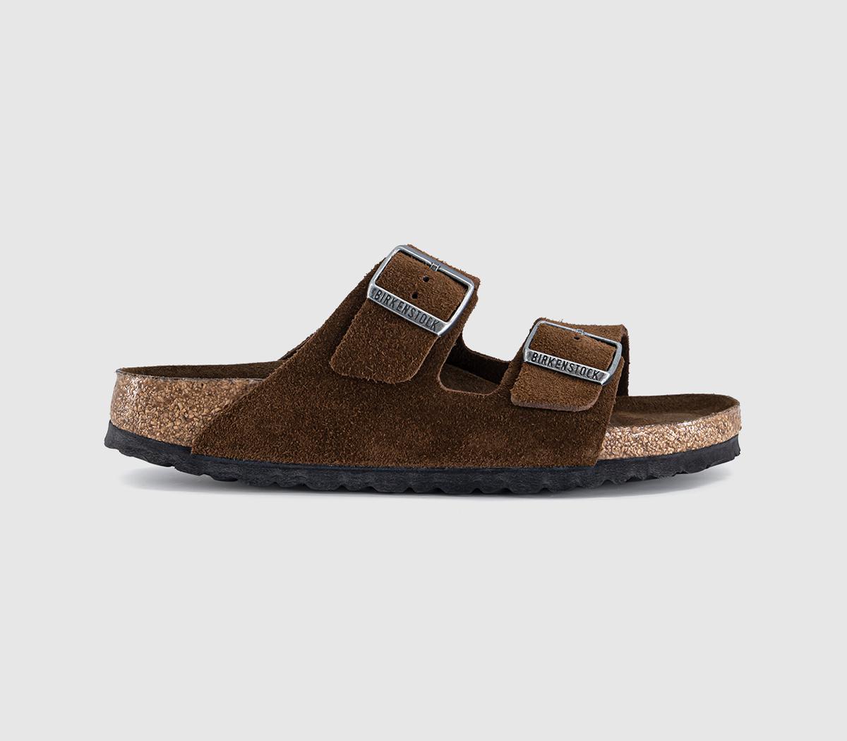 Womens BIRKENSTOCK Arizona Two Strap Sandals Carafe Suede Tfb