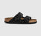 Womens BIRKENSTOCK Arizona Two Strap Sandals Leopard Black - OFFCUTS SHOES by OFFICE
