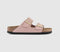 Womens Birkenstock Arizona Two Strap Soft Pink Nubuck Uk Size 5