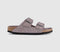Womens BIRKENSTOCK Arizona Two Strap Sandals Faded Purple Tfb