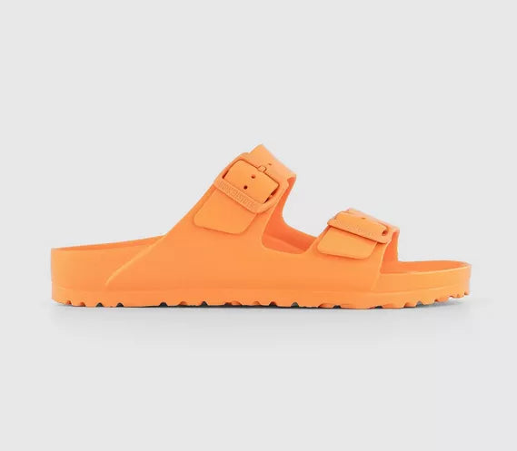 Womens BIRKENSTOCK Arizona Two Strap Sandals Papaya Eva