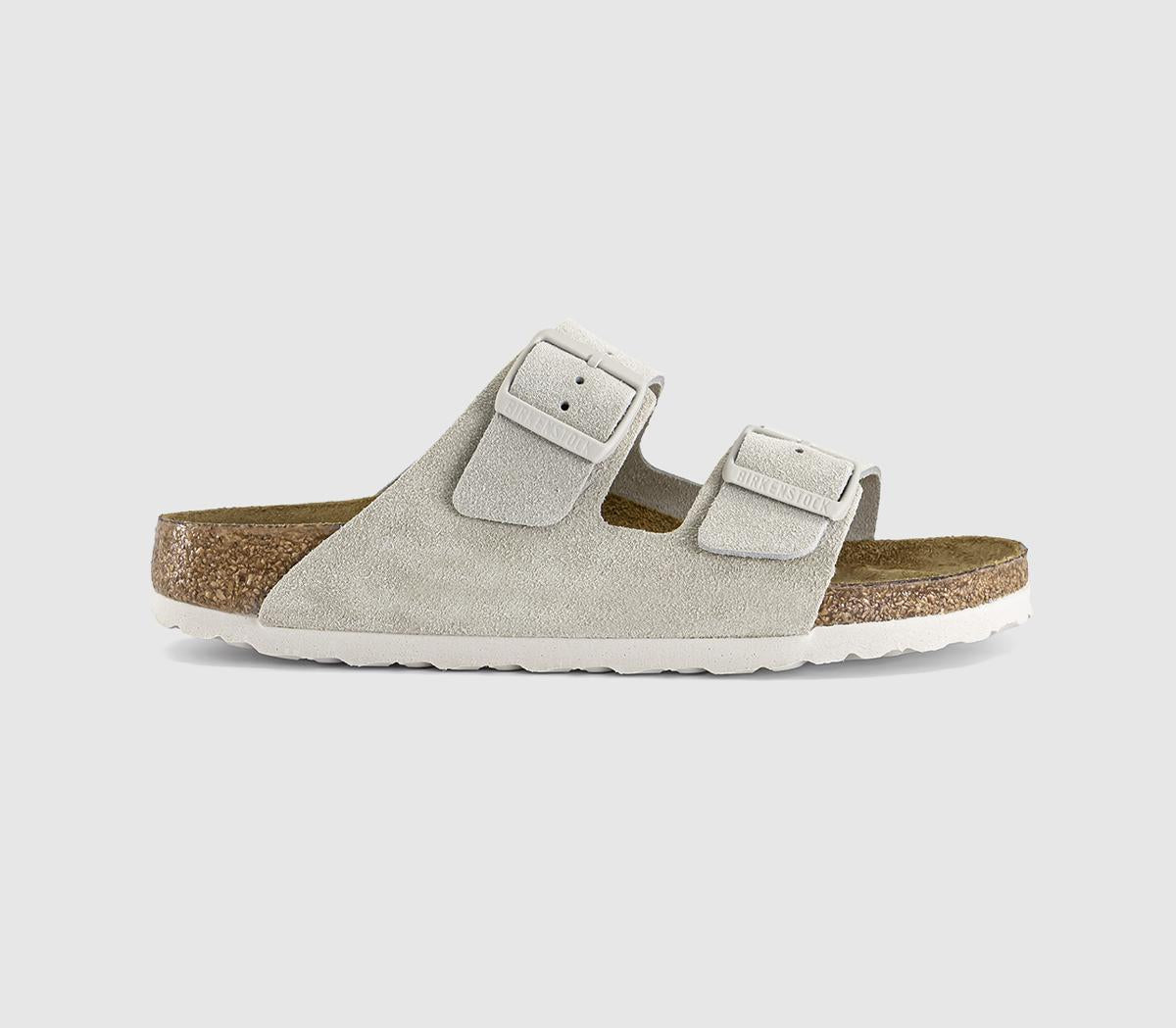 Womens BIRKENSTOCK Arizona Two Strap Sandals Oyster Suede