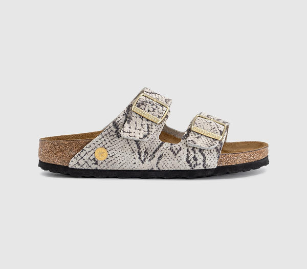 Womens BIRKENSTOCK Arizona Two Strap Sandals Snake Oyster