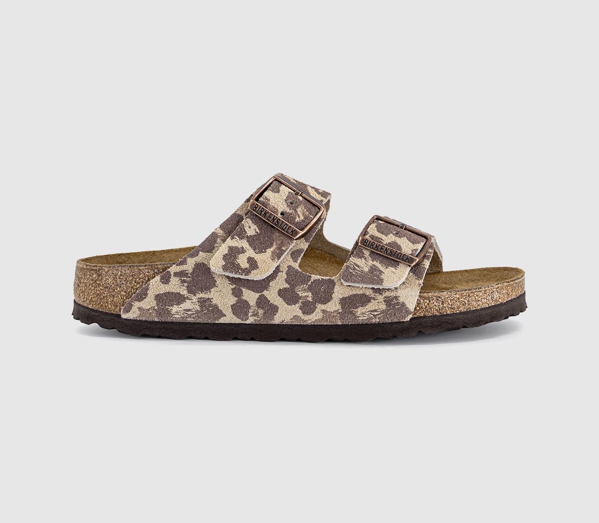Womens BIRKENSTOCK Arizona Two Strap Sandals Leo Sandcastle