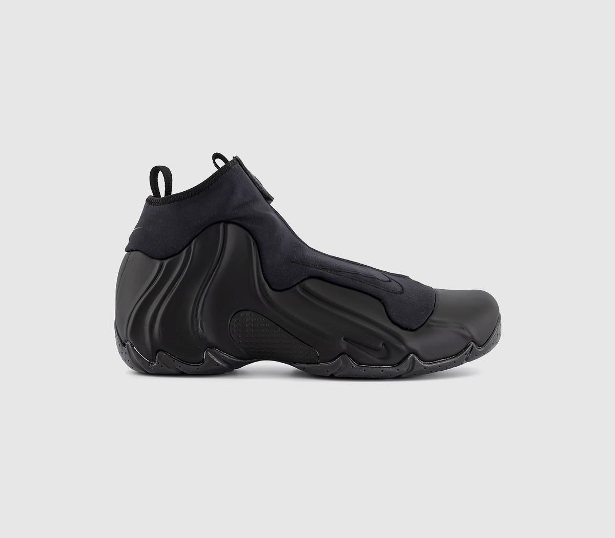 nike air flightposite black metallic silver