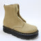 Womens Dr. Martens Zebzag Laceless Boots Savannah Tan Suede UK Size 4