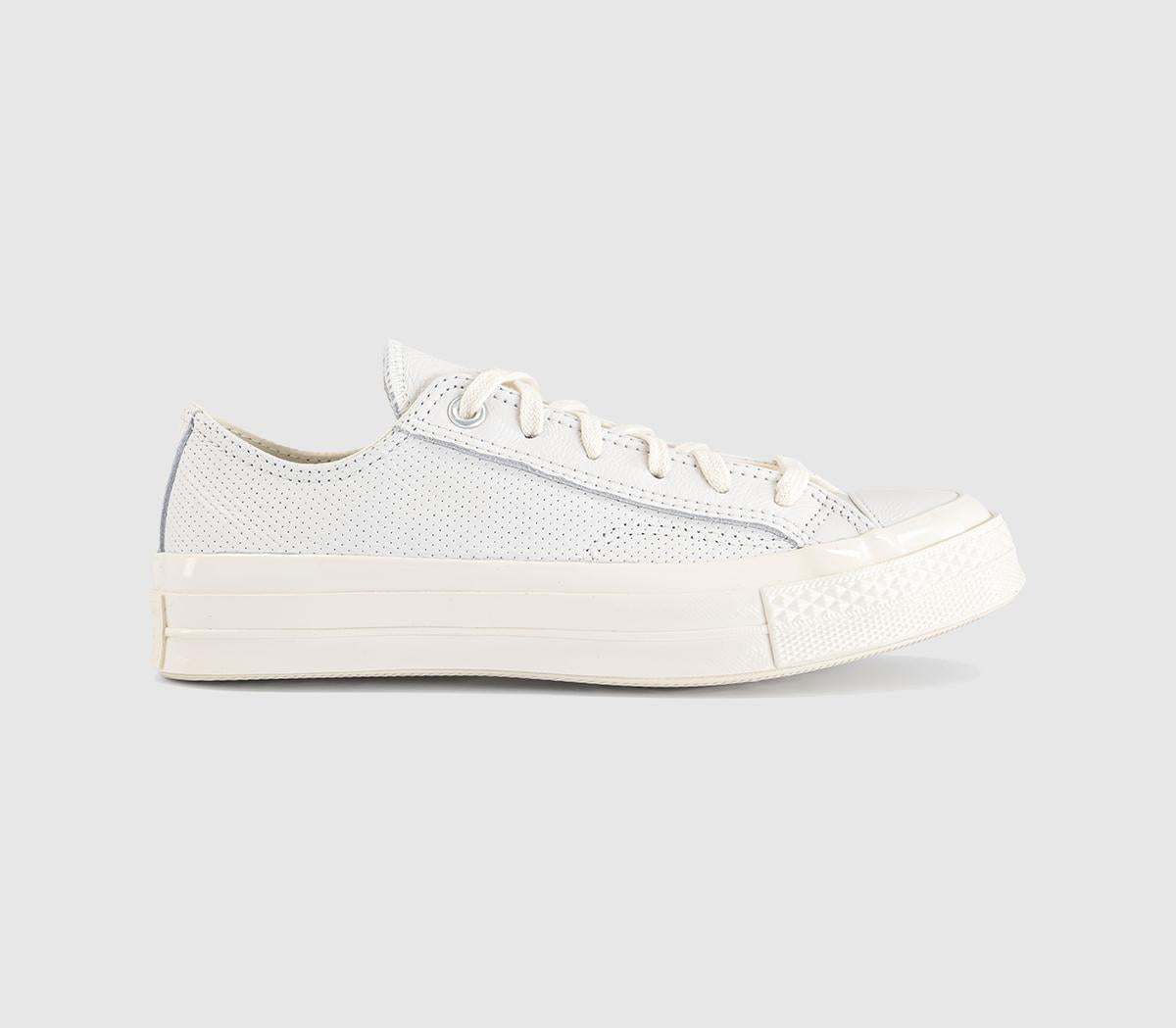 Converse All Star Ox 70 S Trainers Vintage White Vintage White Perforated Leather