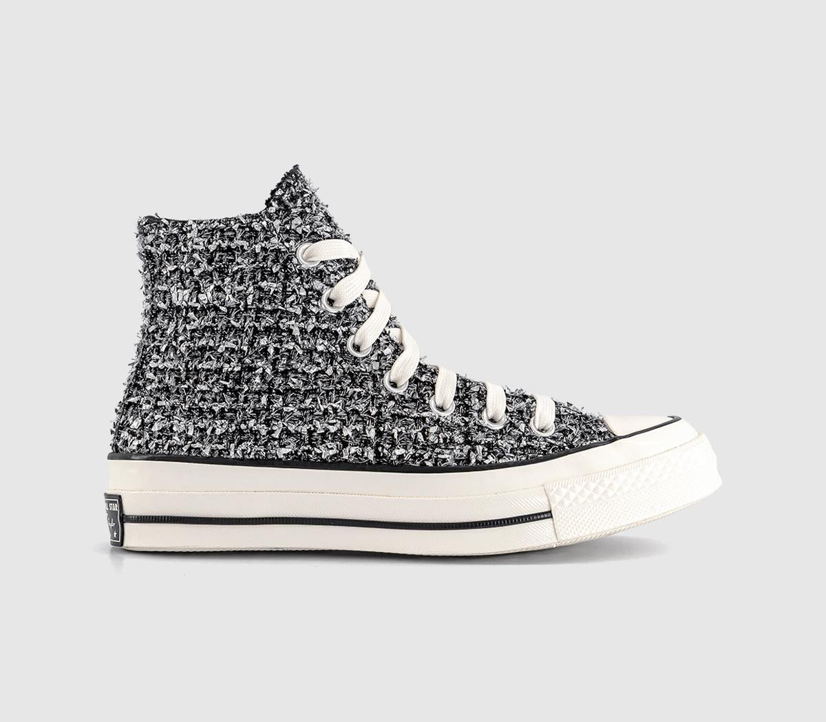 Converse All Star Hi 70 S Trainers Black Silver Egret