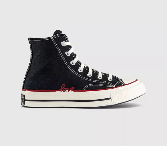 Converse All Star Hi 70 Trainers Heart Black Egret