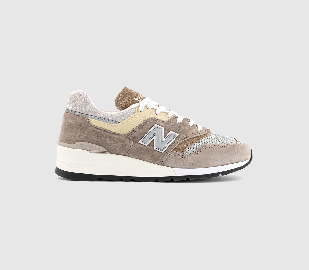  New Balance 997 Made In Usa Trainers Beige Brown Grey Uk Size 10.5