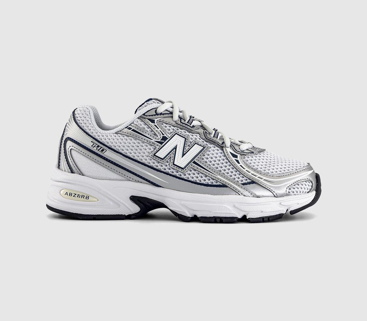 Kids New Balance 740 Junior Trainers Navy White UK Size 5.5