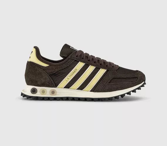 adidas LA Trainers OG Dark Brown Almost Yellow Off White UK Size 5.5