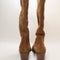 Womens OFFICE Kezia Heeled Western Knee Boots Tan Suede UK Size 8