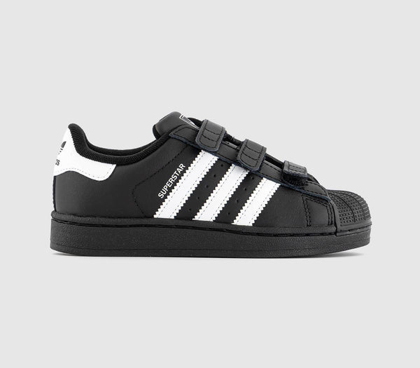 Kids adidas Superstar Youth Trainers Black White