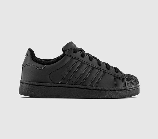 Kids adidas Superstar Trainers Black Black