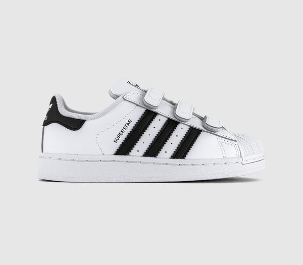 Kids adidas Superstar Trainers White Black