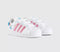 Kids adidas Superstar Disney Kids Trainers White Light Pink Aquamarine