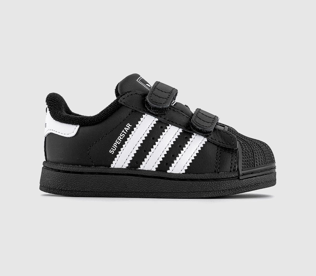 Kids adidas Superstar Infant 29 Trainers Black White