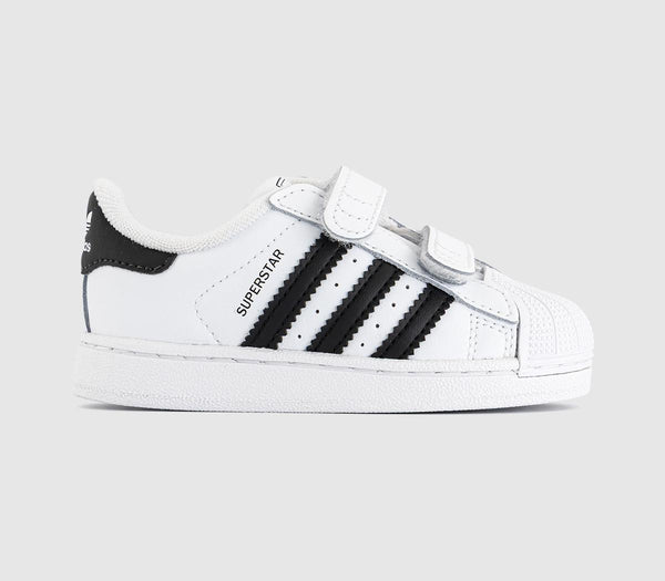 Kids Adidas Superstar Infant Trainers White White Black Uk Size 7 Infant