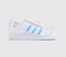 Kids adidas Superstar Infant Trainers White Halo Blue Metallic