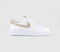 Odd Sizes - Odd Sizes -  Nike Air Force 1 Lo (W) White Rattan Rattan White - UK Sizes Right 4.5/Left 4
