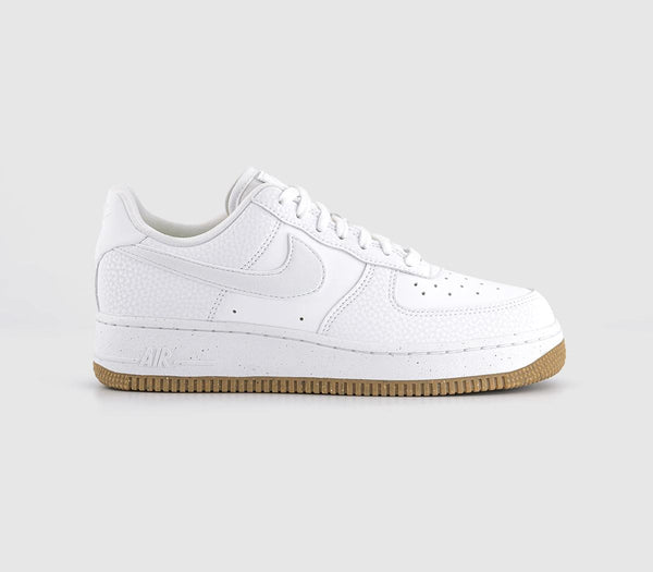 Nike Air Force 1 Lo (W) White Football Grey Gum Light Brown