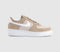 Nike Air Force 1 Lo W Trainers Linen White Sanddrift Metallic Gold