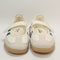 adidas Samba Jane Ballet Trainers Offwhite Collegiate Green Gold Metallic UK Size 5.5