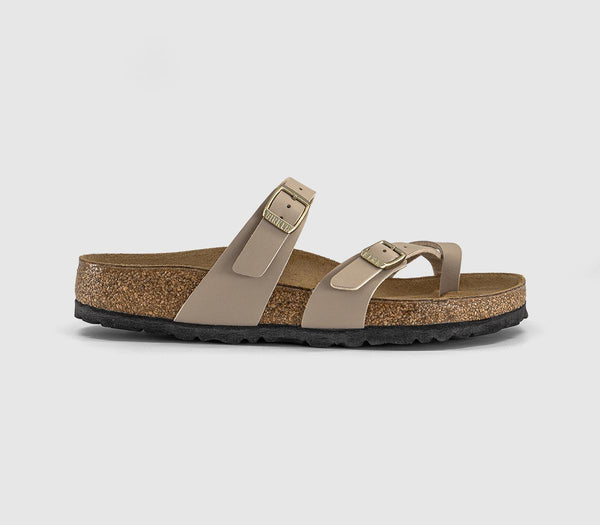 Womens BIRKENSTOCK Mayari Cross Strap Sandals Sandcastle Bf