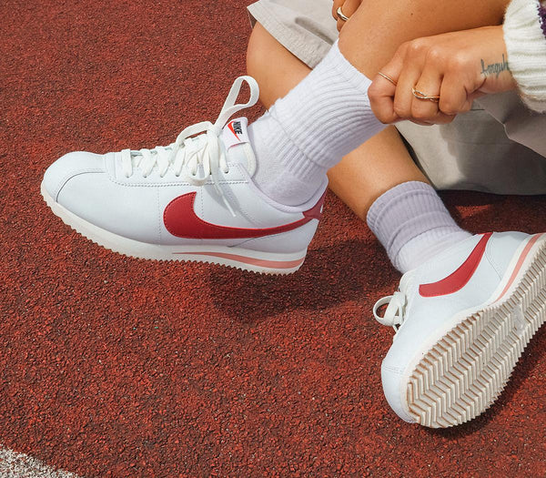 Nike Cortez White Cedar Red Stardust Sail Uk Size 5