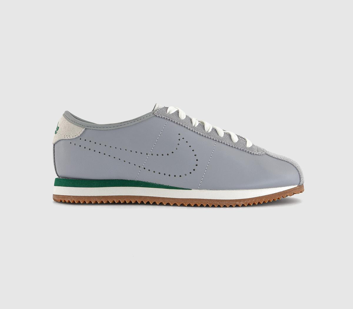 Nike Cortez Trainers Wolf Grey Sport Green Summit White