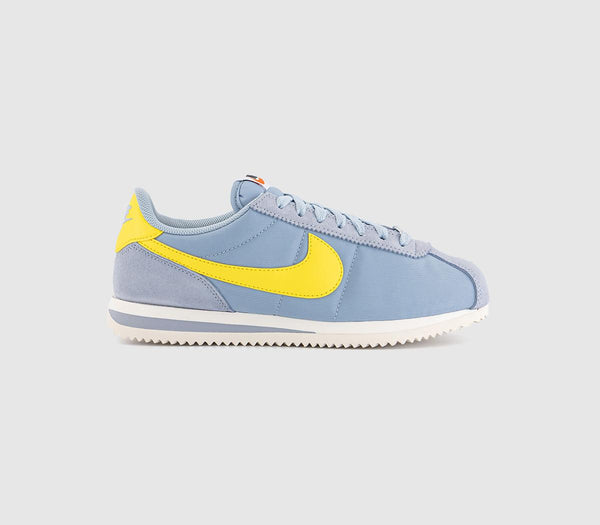  Nike Cortez Trainers Light Armory Blue Lightening Sail Uk Size 4